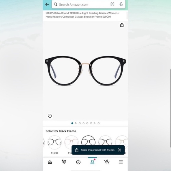 Amazon Blue Light Blocking Glasses, Pack of 2, Black and Gold and Brown Leopard - Picture 4 of 13